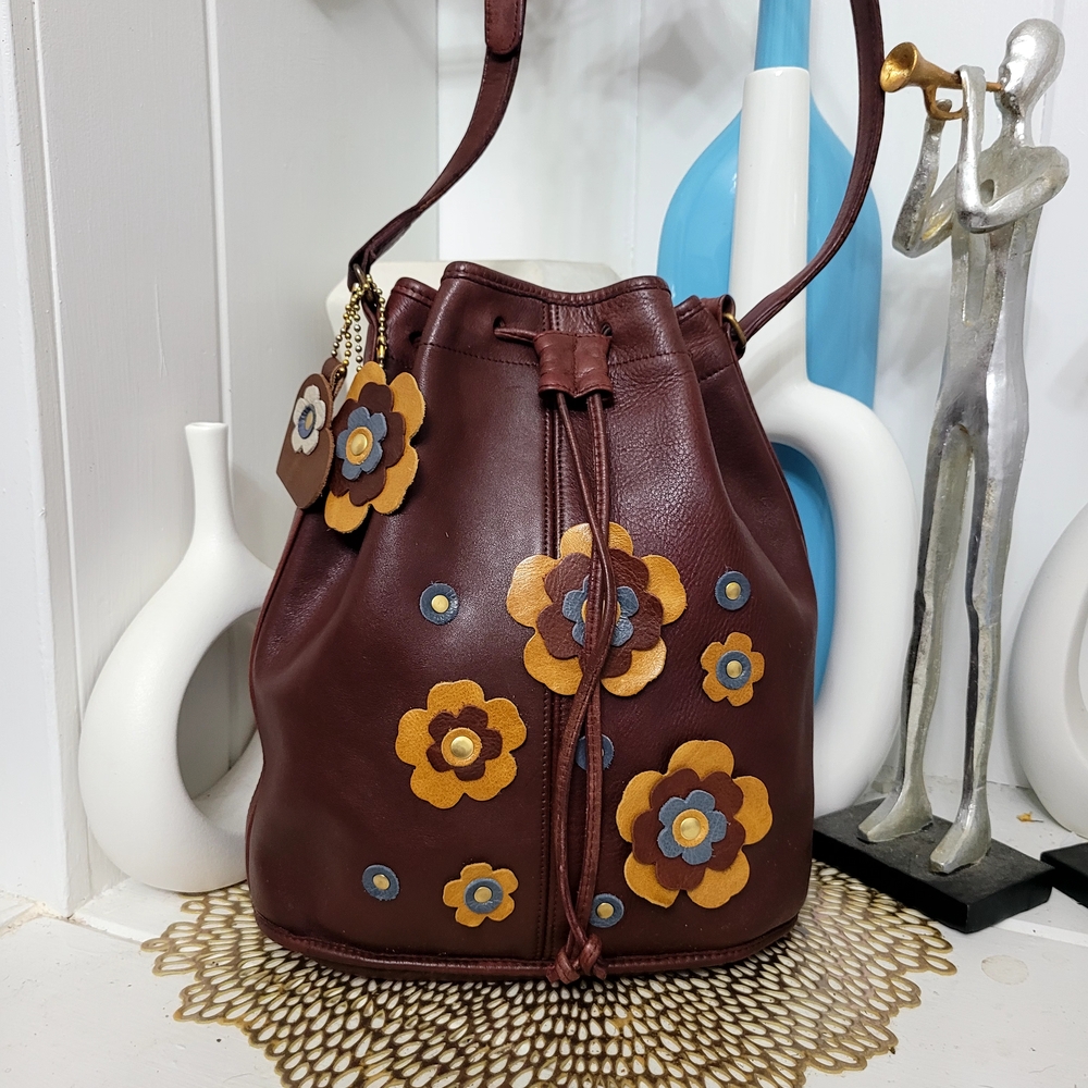 Coach Leather Drawstring Bag UPCRAFTED - Picture 2 of 12